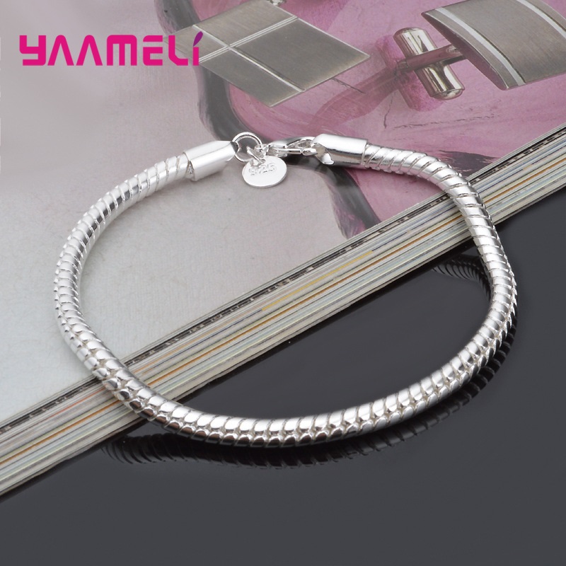 Classical 925 Sterling Silver  - Lobster Clasp Silver ulasan dan harga