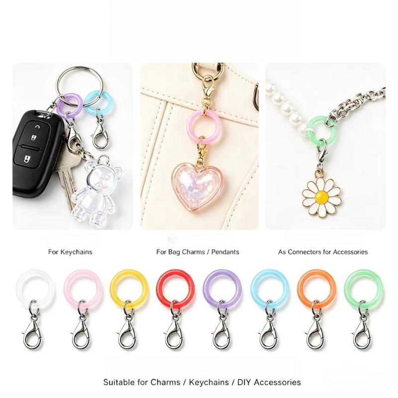 5/10 Pcs Silicone Umbrella Han - Lobster Clasp Silver ulasan dan harga
