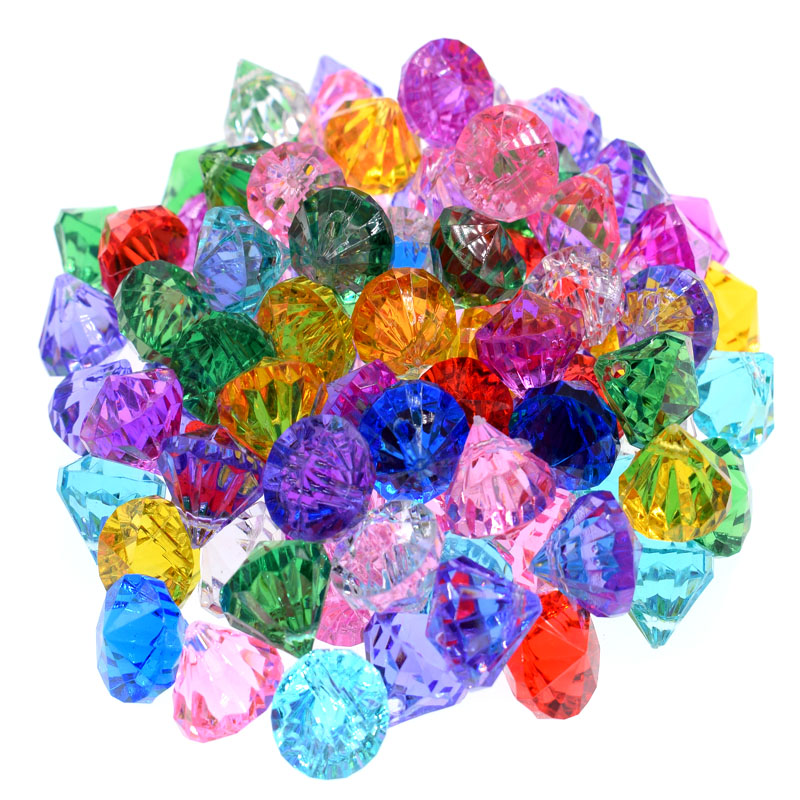 Multicolor Acrylic Diamond Gem - Jewelry Making Board ulasan dan harga
