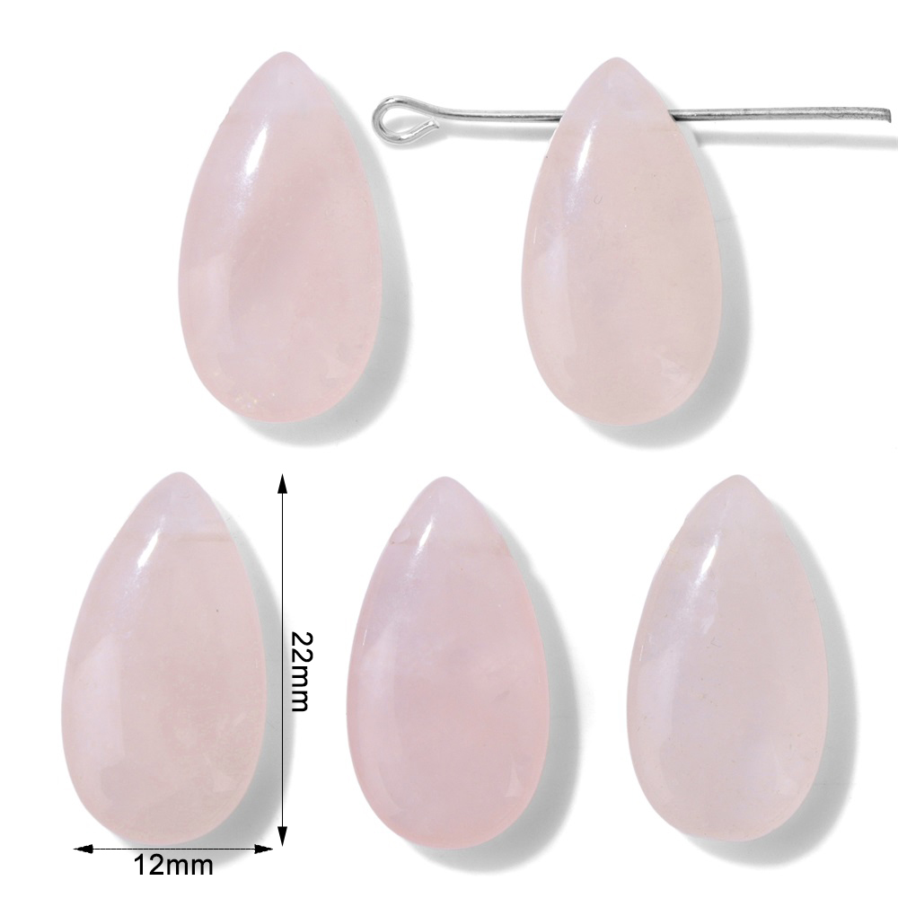 2PCS Natural Teardrop Stone Pe - Jewelry Making Gemstones ulasan dan harga