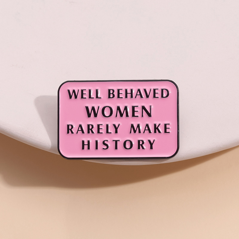 Feminist Enamel Pins Well Beha - Jewelry Making History ulasan dan harga