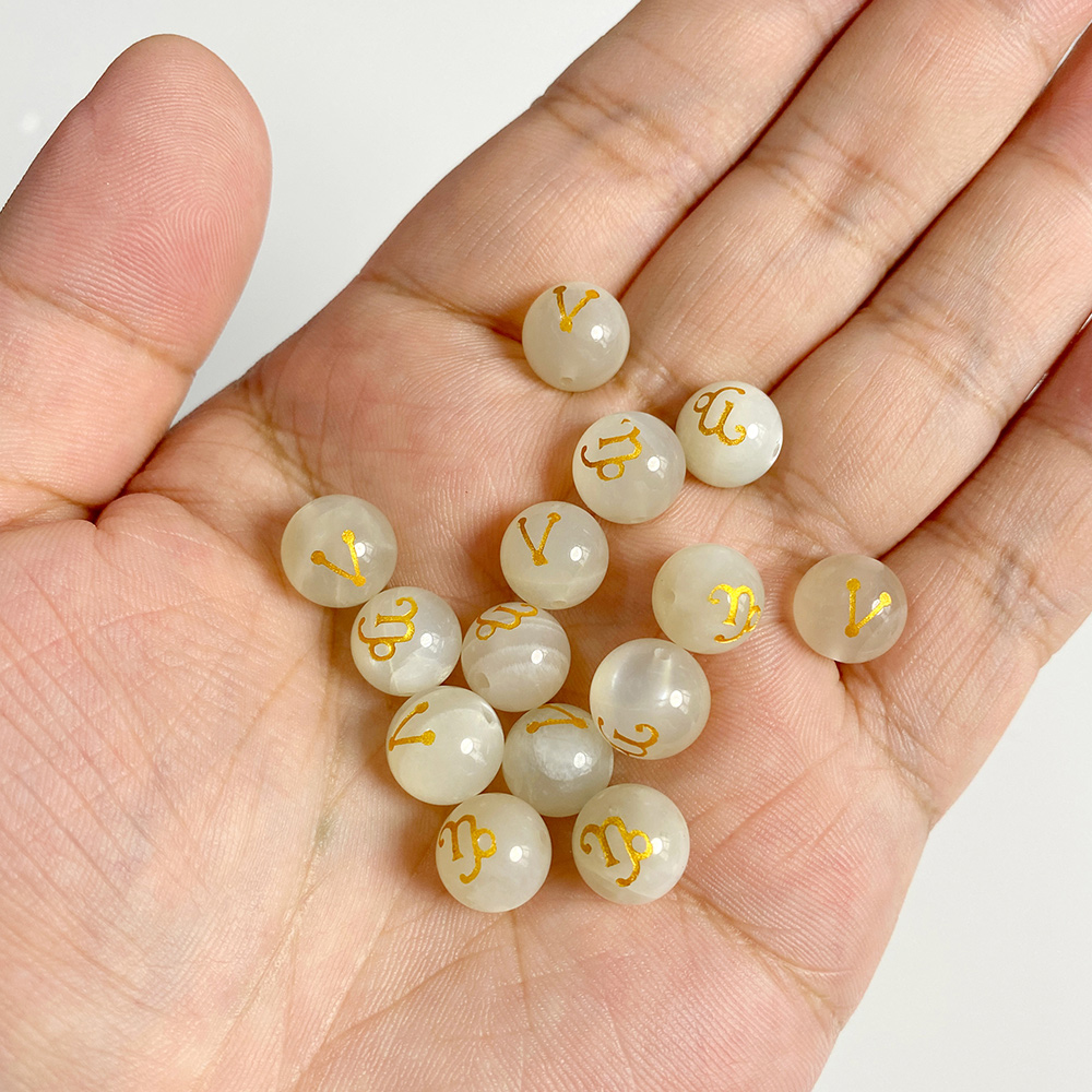 Wholesale 12 Zodiac Mooonstone - Jewelry Making Gemstones ulasan dan harga