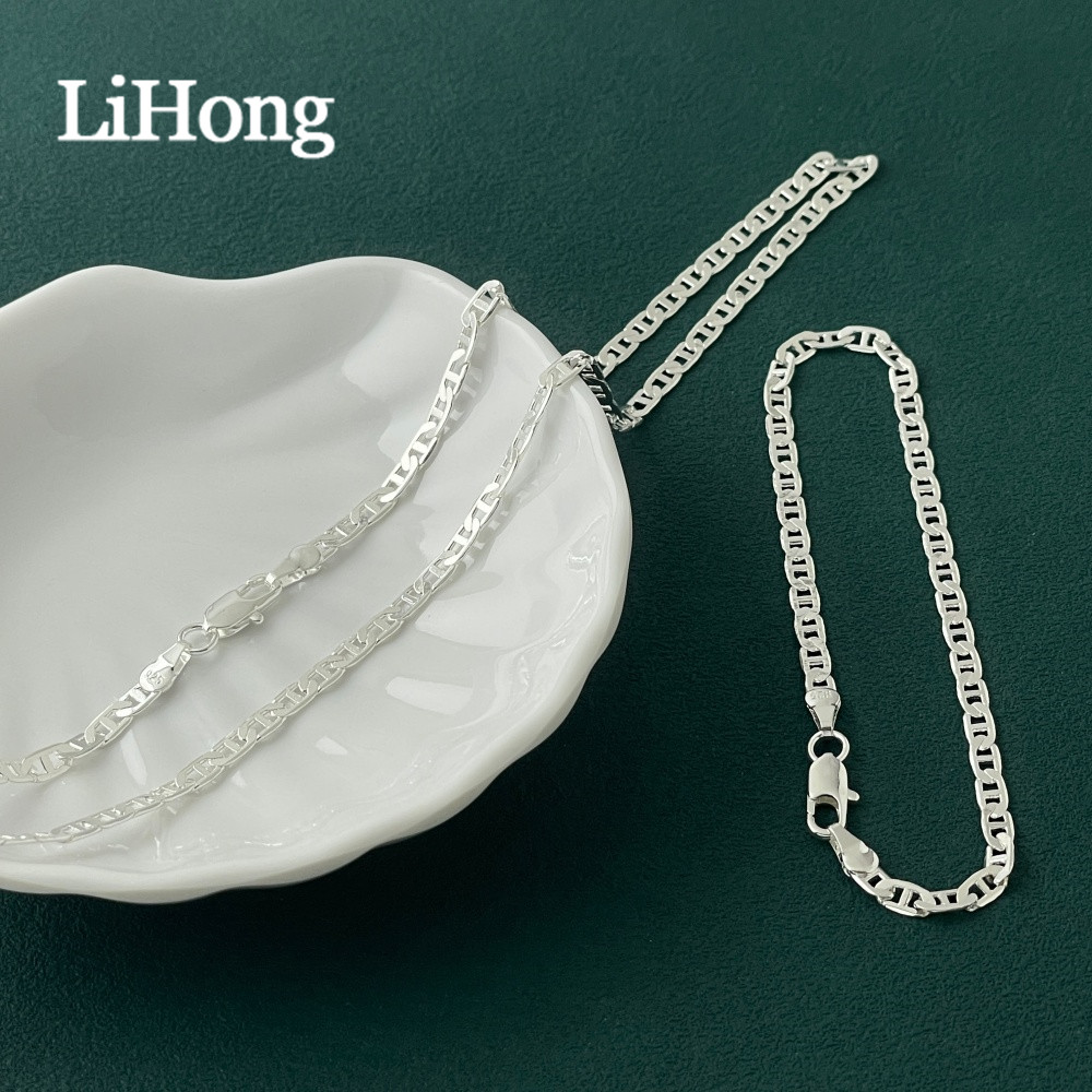 LihongWholesale Men's 925 Ster - Lobster Clasp Silver ulasan dan harga